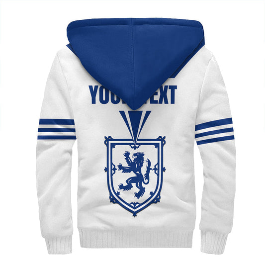 ( Custom ) Scotland Royal Blue Sherpa Hoodie