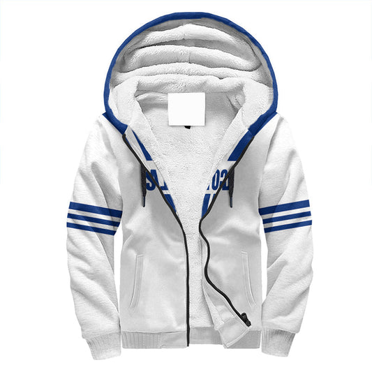 ( Custom ) Scotland Royal Blue Sherpa Hoodie