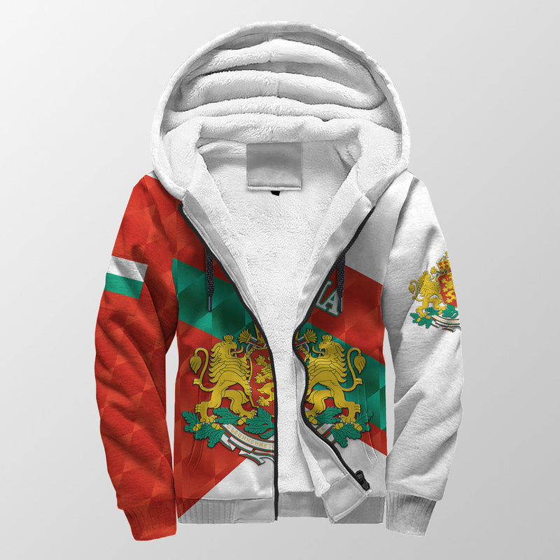 (Custom Personalised) Bulgaria Sporty Style Sherpa Hoodie