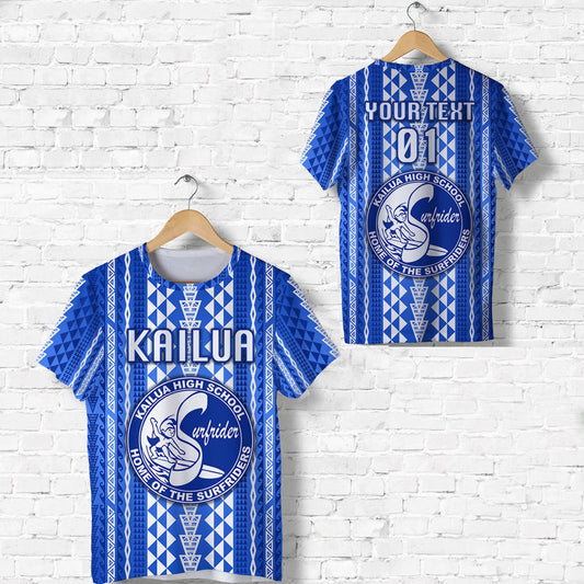 Custom Hawaii Kailua High School Surfriders Simple Style T Shirt