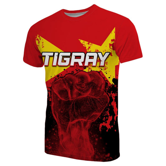 African Tigray Tigray Flag Clenched Hand T Shirt