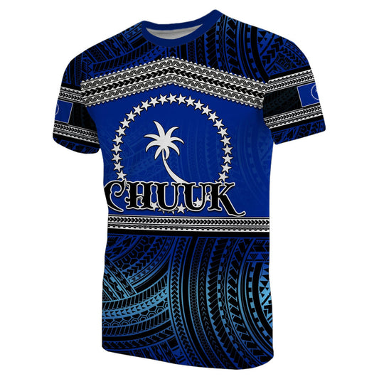 Custom Chuuk Polynesian Patterns T Shirt
