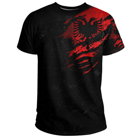 Albania In Me Special Grunge T Shirt