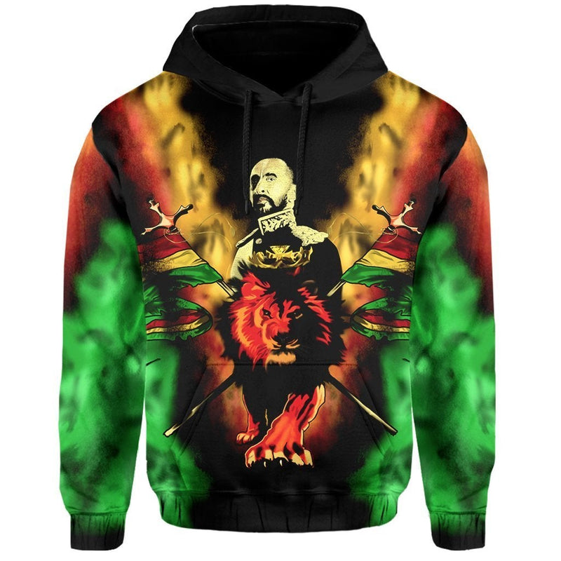 African Africa Reggae Rastafarian King Flag Lion Hoodie