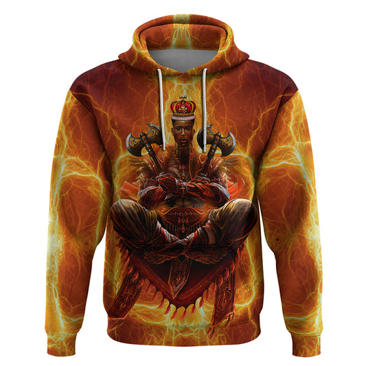 African Orisha Shango God Zip Hoodie