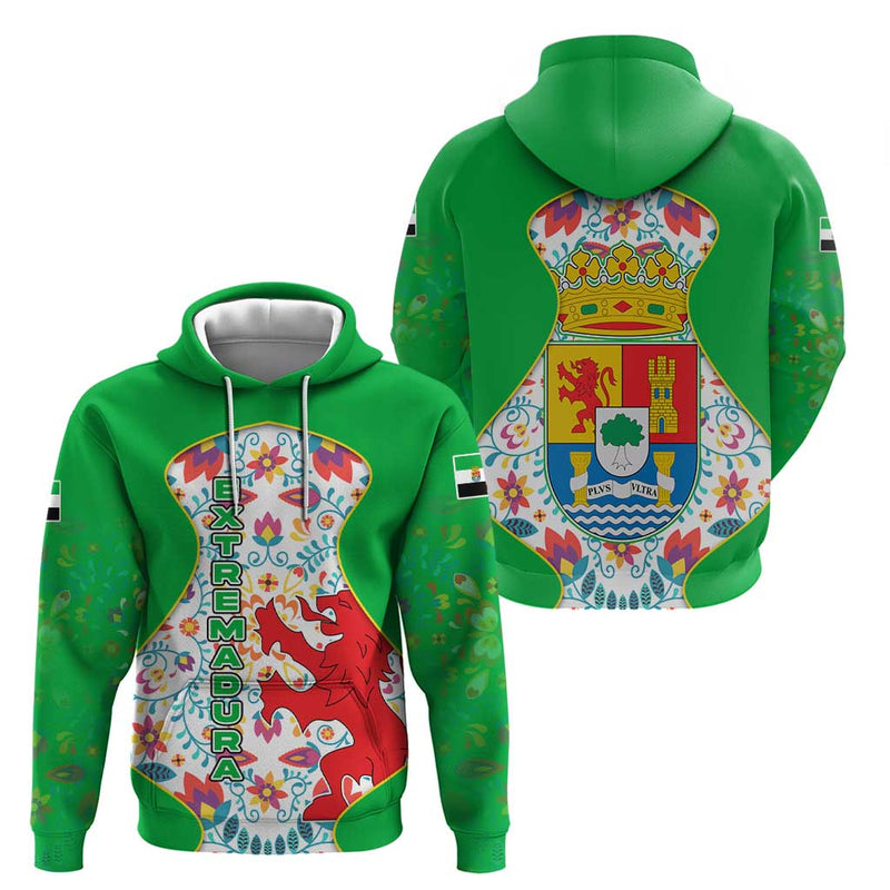 Extremadura Flag Hoodie Autonomous Community of Spain