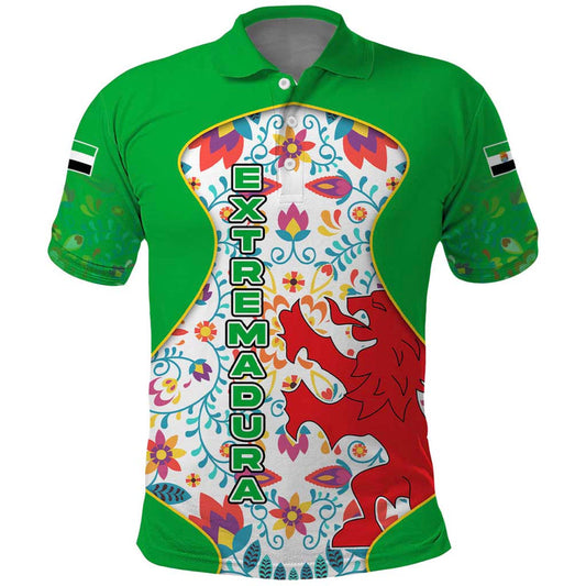Extremadura Flag Polo Shirt Autonomous Community of Spain