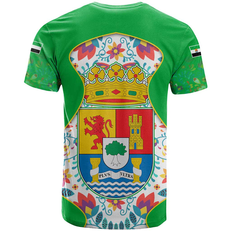 Extremadura Flag T Shirt Autonomous Community of Spain