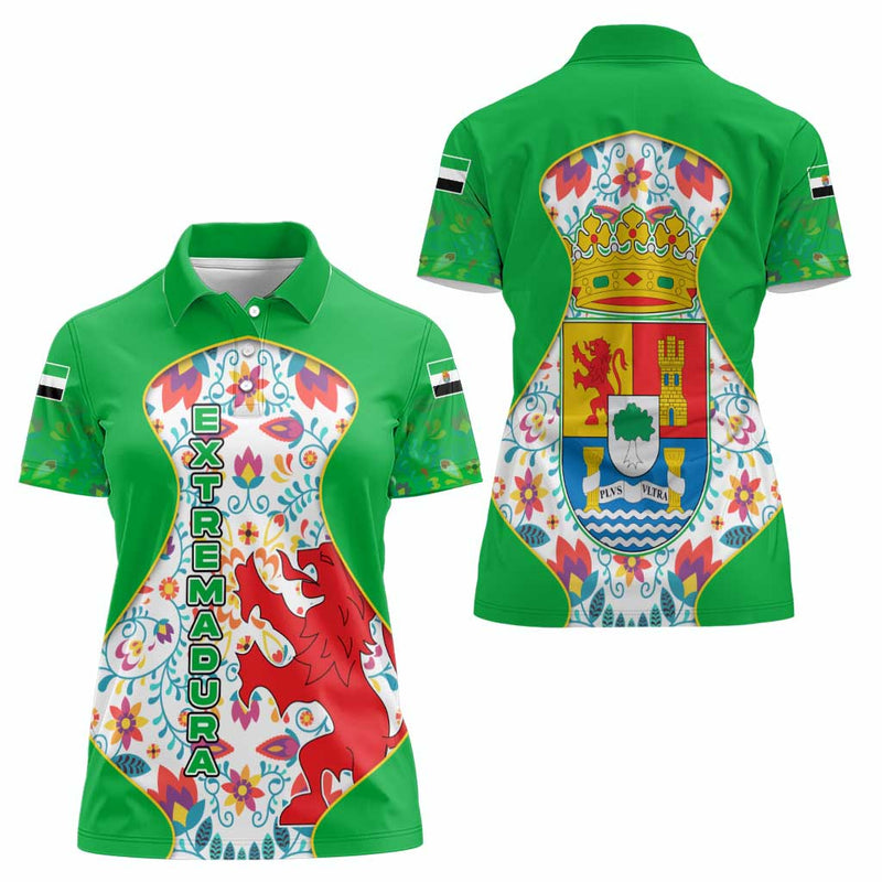 Extremadura Flag Women Polo Shirt Autonomous Community of Spain