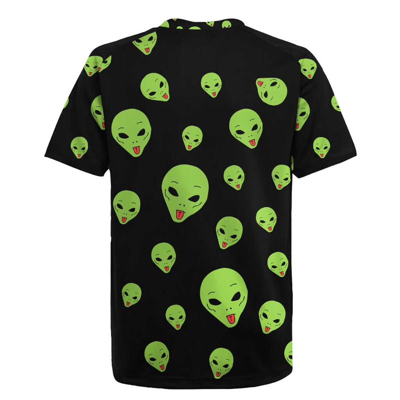 Alien Christmas Xmas Holiday Patterns Rugby Jersey