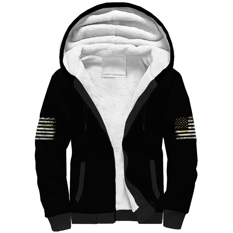A Little Sunshine A Little Savage Skull Sherpa Hoodie