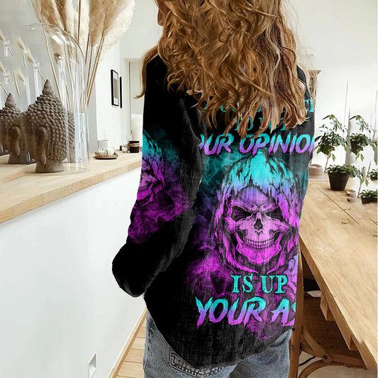 A Good Place To Put Your Opinions Women Casual Shirt