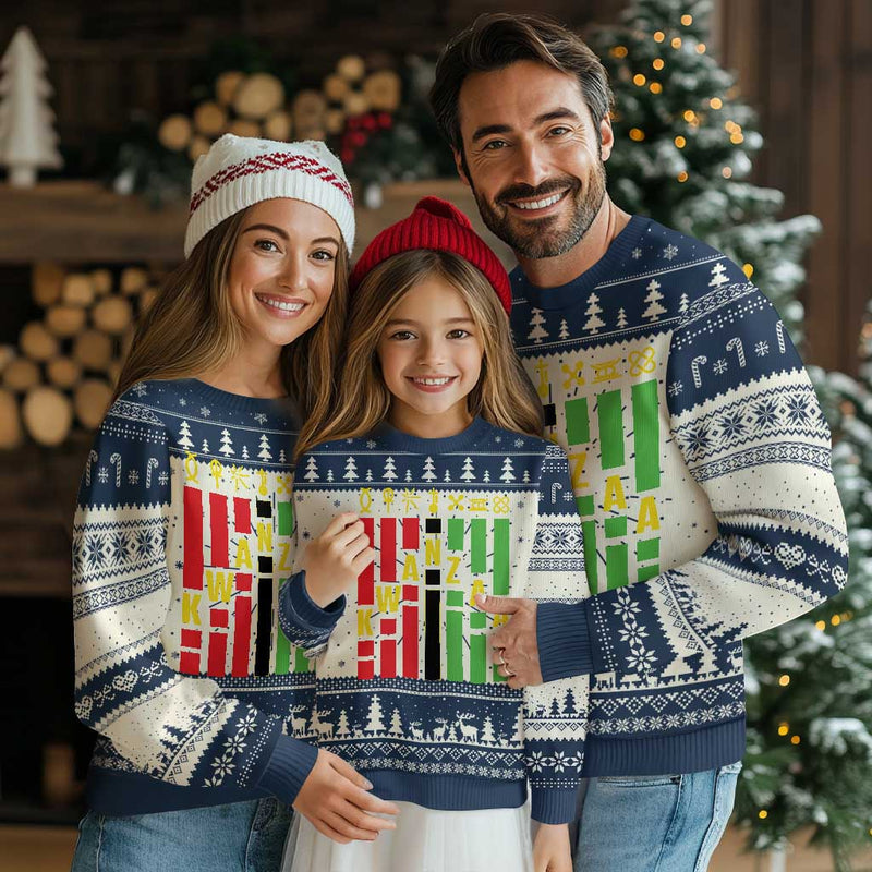 7 Principles Of Kwanzaa African American Ugly Christmas Sweater