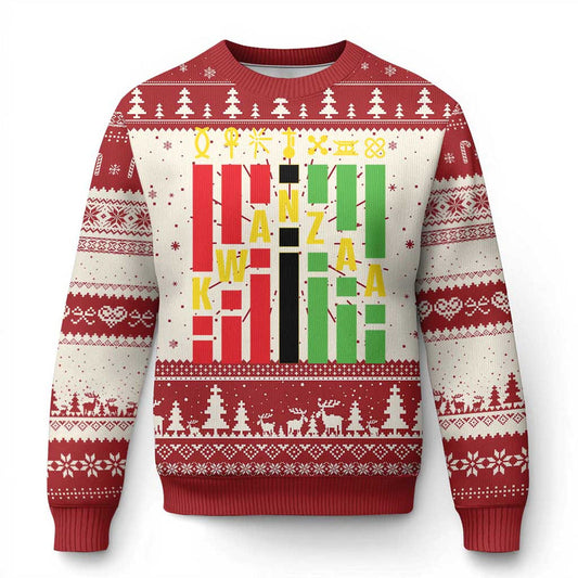 7 Principles Of Kwanzaa African American Ugly Christmas Sweater