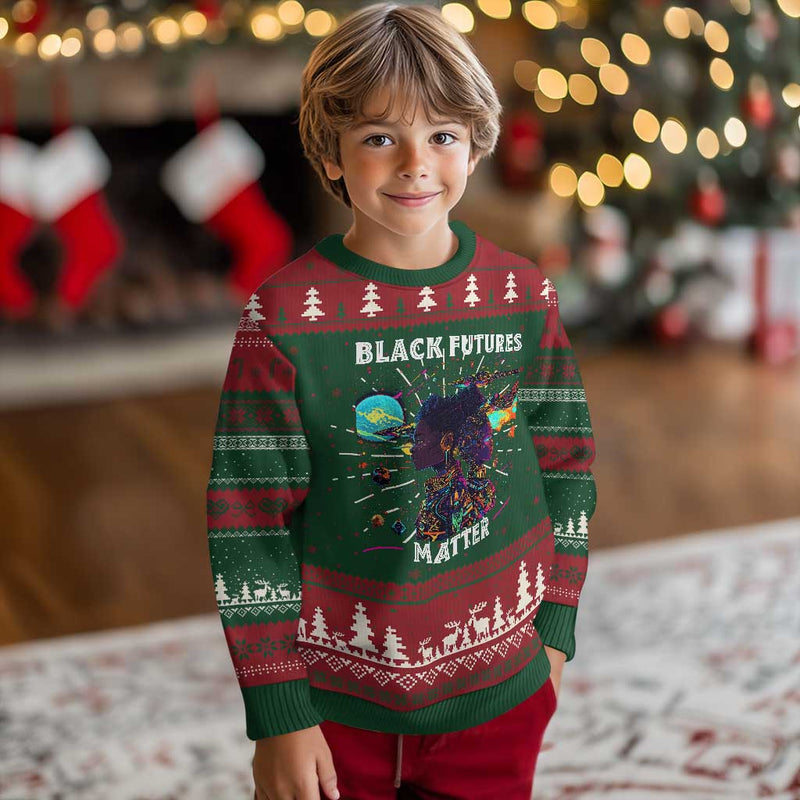 Afrofuturism African American Ugly Christmas Sweater Black Futures Matter