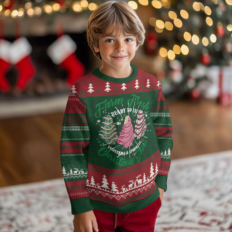 Farm Fresh Christmas Tree Cakes Ugly Christmas Sweater