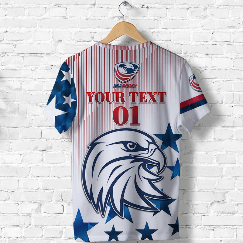 Custom USA Rugby Original Vibes White T Shirt